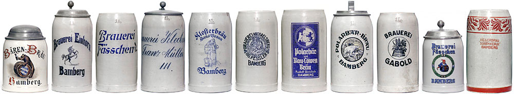 Bierkrüge aus Bamberg